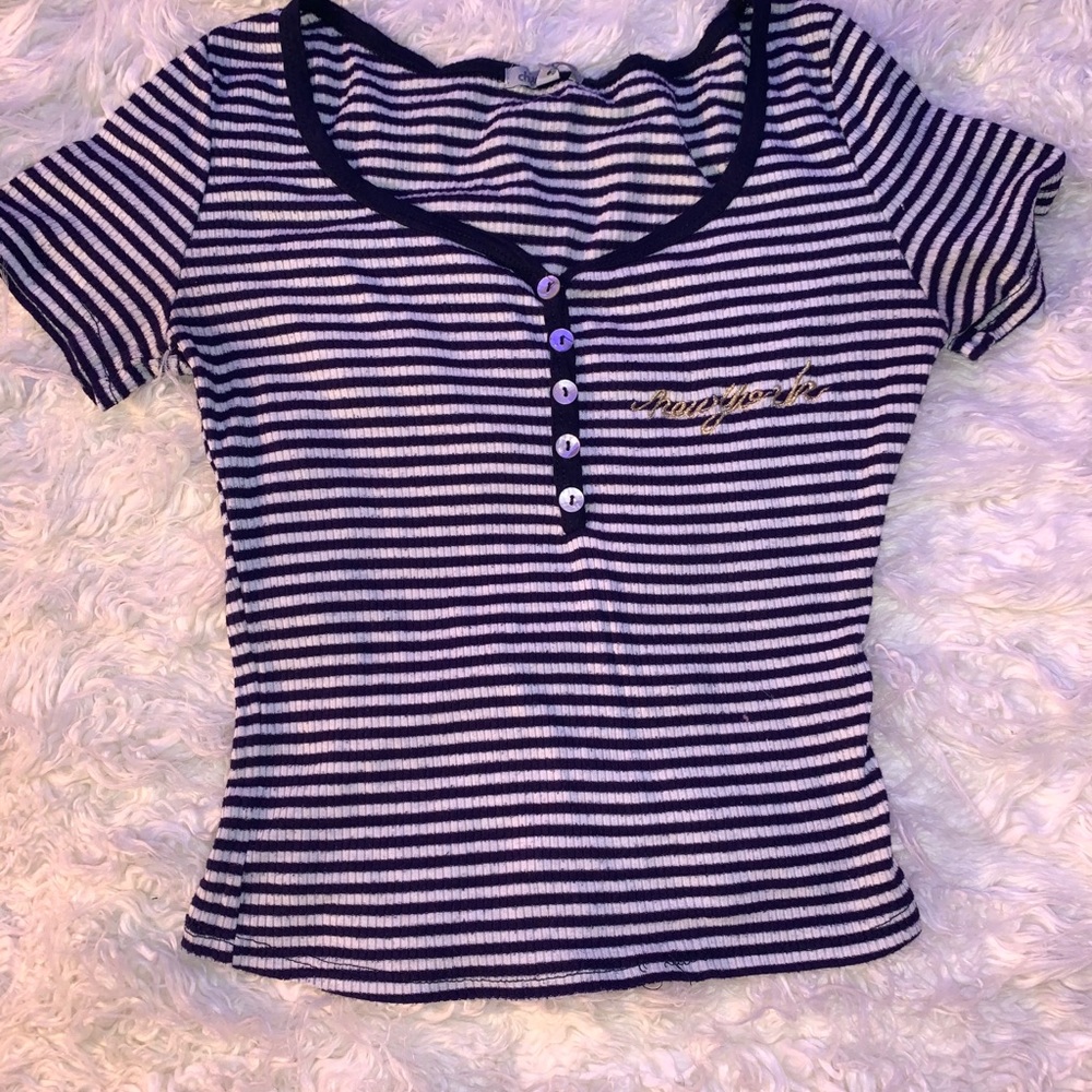 Striped shirt sleeve